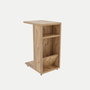 Hanah Home Mesa Auxiliar Rústica Escandinava Pino 30x40x63cm Tablero Melamina 18mm Patas Con Ruedas